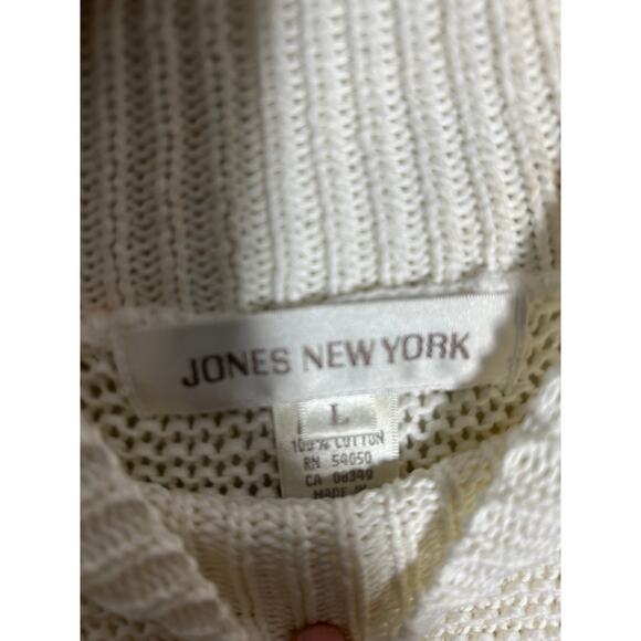 Jones New York Sweater cotton Short Sleeve Size Large - Picture 6 of 6